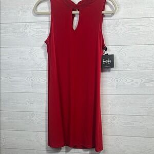 By & By Women's Red Sleeveless Dress‎ Size Medium